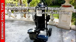 Mini Vac II Portable Pool Vacuum System by Advantage Manufacturing
