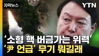 [자막뉴스] "소형 핵 버금가는 위력"...'尹 언급' 무기 뭐길래 / YTN