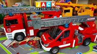 Fire Truck Pretend Play for KIDS! Unboxing Firefighter and Emergency Toys | JackJackPlays