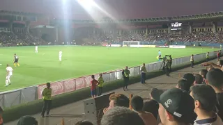 Armenian fans during Pyunik - Wolverhampton football match