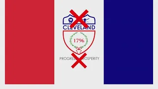 Mike Polk Jr. learns about the CLE Flag Project