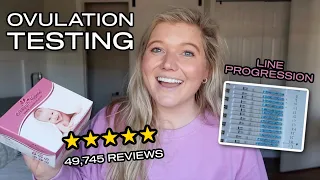 OVULATION TEST LINE PROGRESSION | PREGNANCY TEST LINE PROGRESSION | TTC WITH EASY AT HOME AMAZON OPK