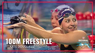 Kate Douglass Charges For A Victory in 100M Freestyle | 2023 Phillips 66 National Championships