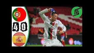 Portugal vs Spain 4-0 - Highlights & Goals - 17 Nov 2010 [ Petra Metzger ]