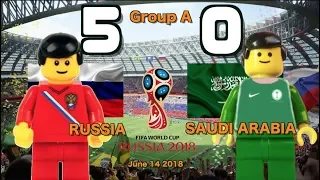 🔥 Россия vs Сауд.Аравия 5-0 • World Cup 2018  All Goals Highlights Lego Football