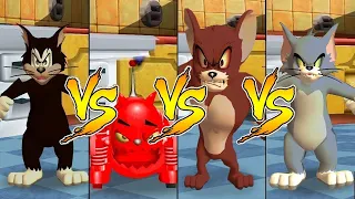 Tom and Jerry in War of the Whiskers Butch Vs Robot Cat Vs Tom Vs Monster Jerry (Master Difficulty)