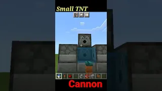 Minecraft small TNT cannon #shorts #mcpe