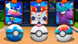 We Choose Pokemon by their Matching Poké Ball , Then We Battle!