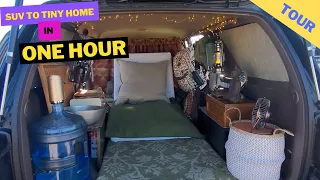 Van Life: From SUV to Elegant Tiny Home In Just An Hour