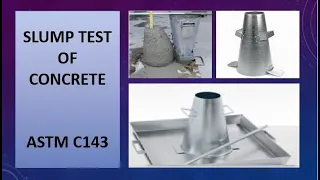 SLUMP TEST of Concrete ASTM C143  AASHTO T-119