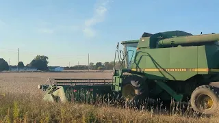 Starting Out - Why Does the Black Smoke Appear -John Deere 9600 Beautiful Sound 630F #harvestchaser