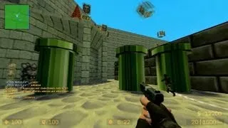 Counter Strike Source Zombie Escape mod online gameplay on Mario Tower map