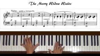 Franz Lehár The Merry Widow Waltz Piano Cover with Tutorial