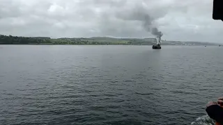 PS Waverley and VIC 32 Whistling to each other on the Clyde 19/05/23