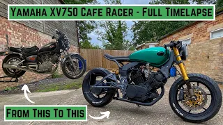 Cafe Racer Timelapse Build - Yamaha Virago XV750 - Full Timelapse Build