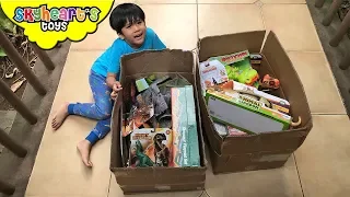 2 BOXES of DINOSAUR TOYS! Skyheart's new awesome dinosaur playsets and toys for kids playtime