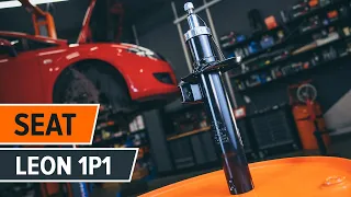 How to change a front shock strut on SEAT LEON 1P1 [TUTORIAL AUTODOC]