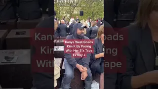 Kanye west Laughs at Kim by posing with her ex ray j #shorts #subscribe #reaction #kanyewest ￼
