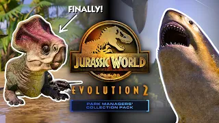 Megalodon, Microceratus & More! | PARK MANAGERS' COLLECTION PACK Announcement | JWE2