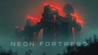 Neon Fortress: Dark Space Ambient Music | 2 Hour Sci-Fi Ambience