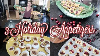 3 Super Impressive & Easy Holiday Appetizer Recipes! No Skill Involved At All! Cook With Me!