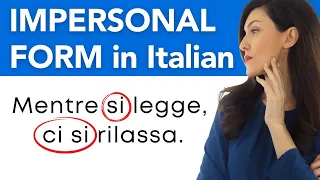 Unveiling the Mystery of Impersonal 'Si' in Italian: A Step by Step Guide