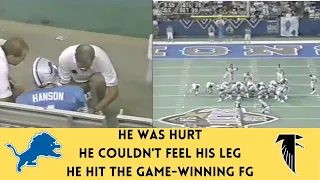 The Most REMARKABLE Game-Winning Field Goal in NFL HISTORY | Jason Hanson | Falcons @ Lions (1994)