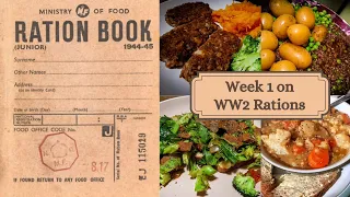 Week 1 of 52 on WW2 Rations, What I ate VLOG | #WW2 #FrugalLiving