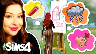 ~Mood Paintings~ Decide My Build in The Sims 4 // Every Room is a Different Mood Painting