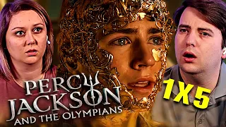 PERCY JACKSON AND THE OLYMPIANS (2023) 1X5 REACTION! | Rick Riordan | Disney