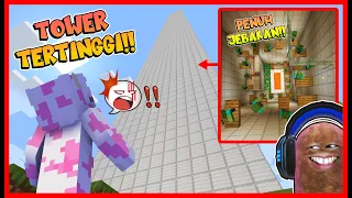 ATUN BANGUN TOWER TERTINGGI PENUH JEBAKAN UNTUK SI MOMON !! Feat @sapipurba Minecraft