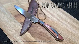 KNIFE MAKING / POP PARING KNIFE 수제칼 만들기 #127