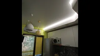 Натяжной потолок Lumfer  с подсветкой и профиль KRAAB 3.0 в Сочи