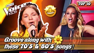 The most SENSATIONAL 70's & 80's 🕺 songs in The Voice Kids | Top 10