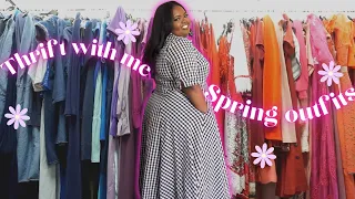 Affordable THRIFT WITH ME plus size *Spring outfits* shopping haul