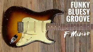 Funky Bluesy Groove | Guitar Backing Track Jam in F Minor