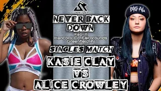 Kasie Clay v Alice Crowley @ Summit Pro Wrestling, Greenfield, IN 2.11.24