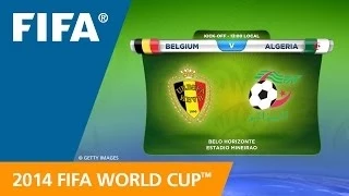Belgium vs. Algeria - Teams Announcement