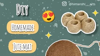 DIY Homemade Jute Mat😍 | Table Mat | Jute Rug | Mat Making | Himanshi Arts