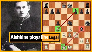 Chess Game; Alexander Alekhine's "Legal Like" Sacrifice