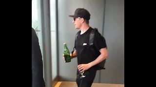 Kimi breaks the drink