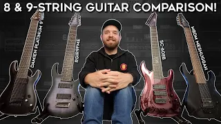 8 & 9-String Guitar Comparison! (Ibanez, Schecter & LTD)