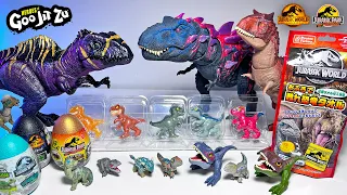 NEW 2023 Jurassic World Dinosaurs! Goo Jit Zu Giganotosaurus, T-Rex, Velociraptor, Spinosaurus