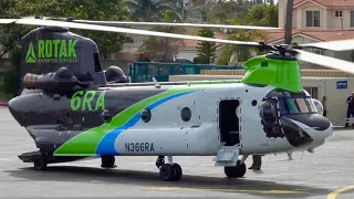 Boeing CH-47D Chinook | Anaheim HAI Heli-Expo 2024 Fly-In #helicopter #aviation #engineering #cool