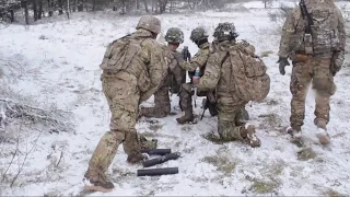 M224 Mortar Handheld Mode During Live Fire in Poland