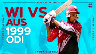 Match Goes To Final Over | Jimmy Adams Hits 82 With The bat | West Indies v Australia | 3rd ODI 1999
