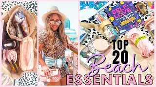 WHATS IN MY BEACH BAG SUMMER 2021 WITH LINKS | BAG ORGANIZATION | BEACH BAG ESSENTIALS FOR WOMAN