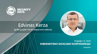 ESET Security Day'22 konferencija: Edvinas Kerza