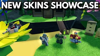 ALL NEW SKINS SHOWCASE | ROBLOX Tower Defense Simulator