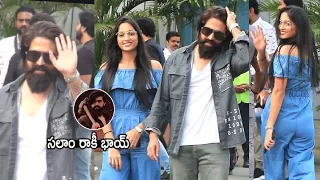 Rock Star Yash and Srinidhi Shetty Latest Visuals In Mumbai For KGF 2 Promotion | Life Andhra Tv